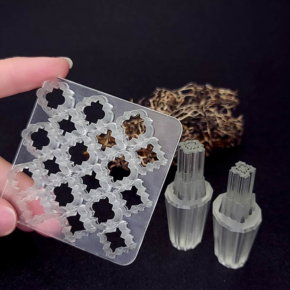 Sunrise in Marrakech Moroccan arabesque polymer clay cutter