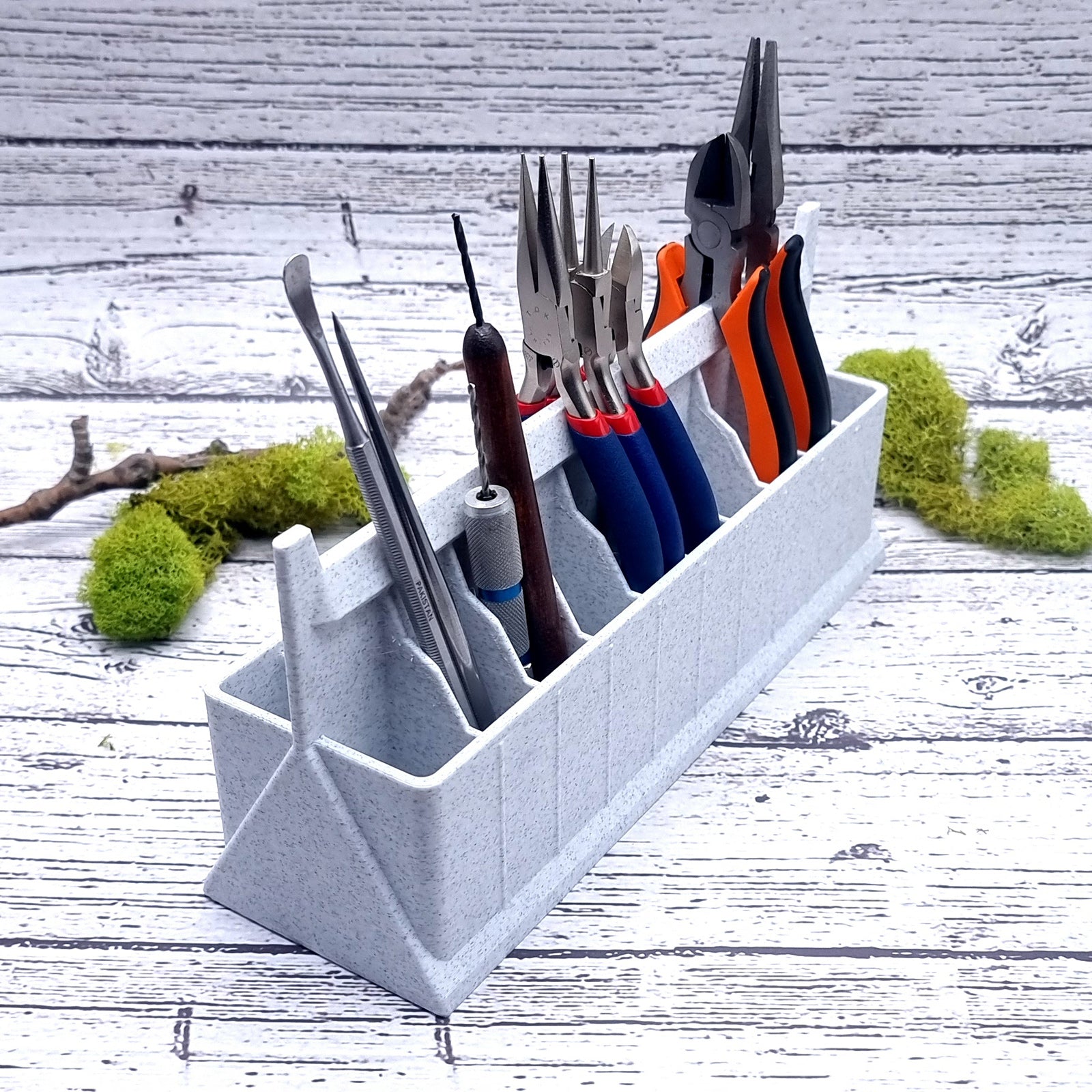 Ultimate Pliers Holder - White Marble Tools Organizer SweetyBijou Tools   