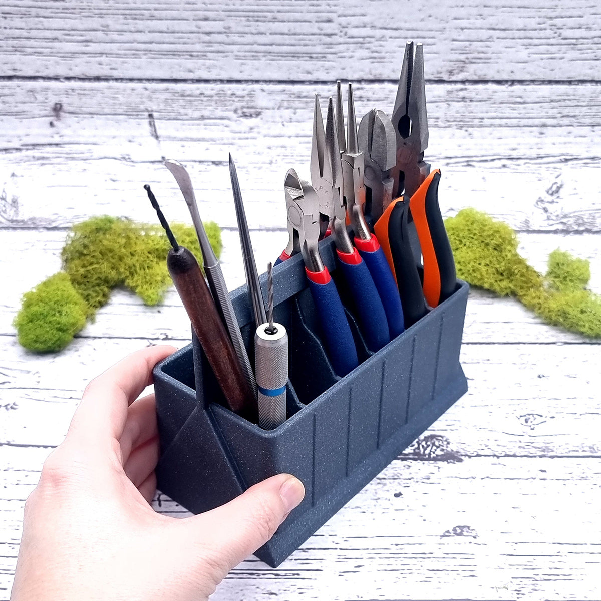 Pliers Small Holder - Slate Gray Tools Organizer SweetyBijou Tools   