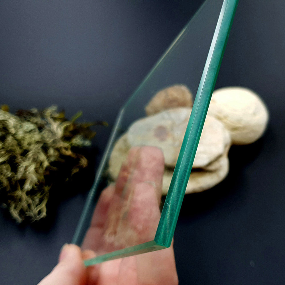 Glass Work Surface for Polymer Clay - 10×15 cm Mid-Size Crafting Tile