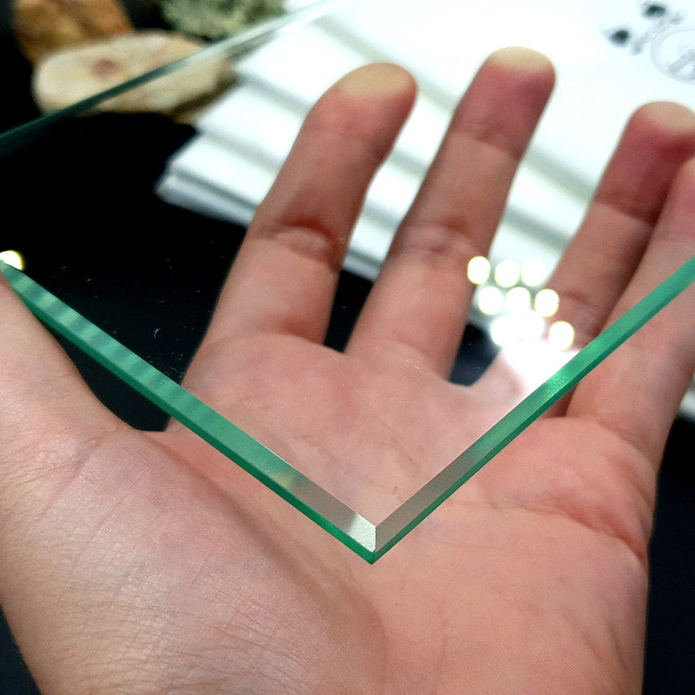 Glass Work Surface for Polymer Clay - 10×20 cm Large Crafting Tile