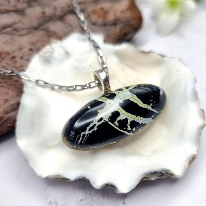 Oval Unique Polymer Clay Pendant Pendant SweetyBijou Jewelry   