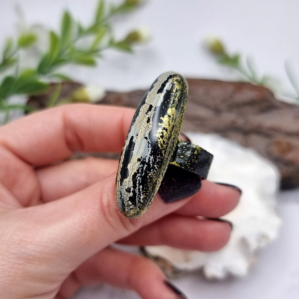 Stylish Unique Polymer Clay Ring Ring SweetyBijou Jewelry   