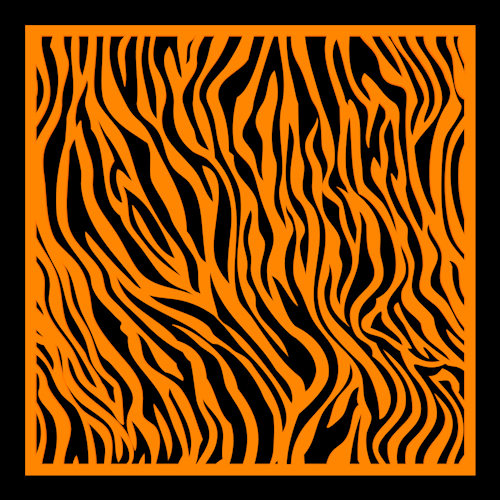 Tiger Stencil Stencil SweetyBijou Tools   