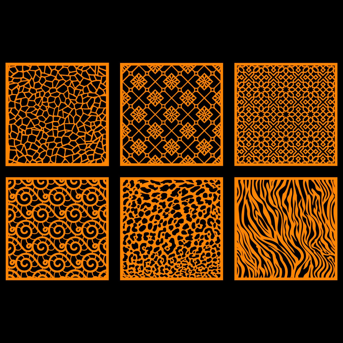 Exclusive Set of 12 Premium Stencils in Luxury Box - Collection One Stencil SweetyBijou Tools   