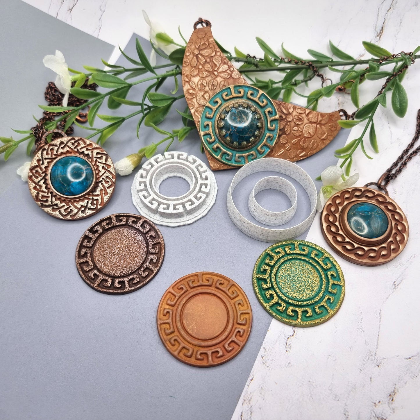 Polymer Clay Stamp #1, Greek Style Stamp Stamp SweetyBijou Tools   