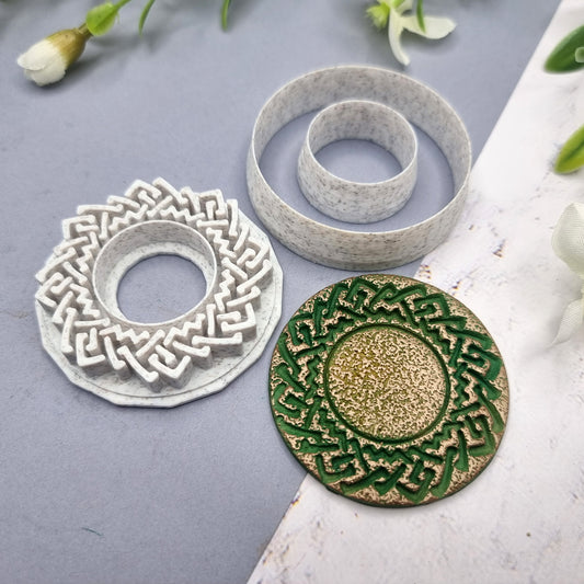Polymer Clay Stamp #2, Celtic Stamp  SweetyBijou Tools   