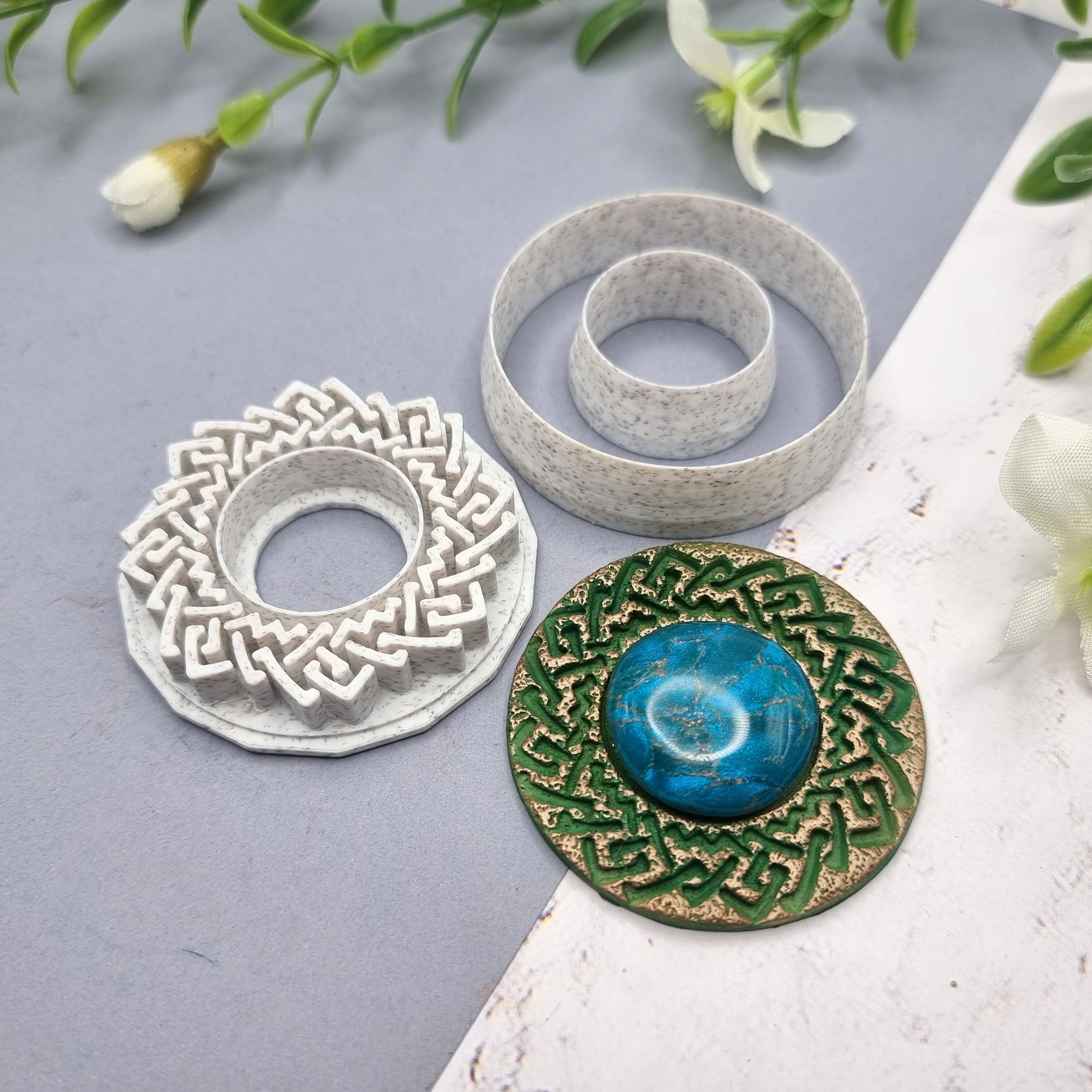 Polymer Clay Stamp #2, Celtic Stamp  SweetyBijou Tools   