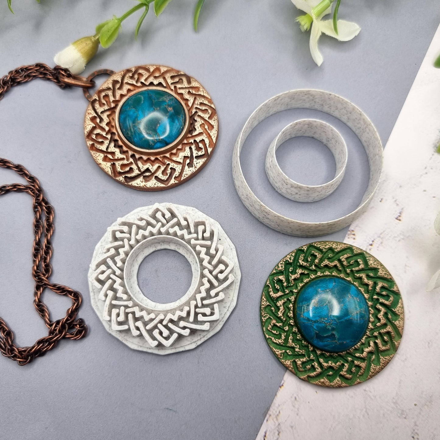 Polymer Clay Stamp #2, Celtic Stamp  SweetyBijou Tools   