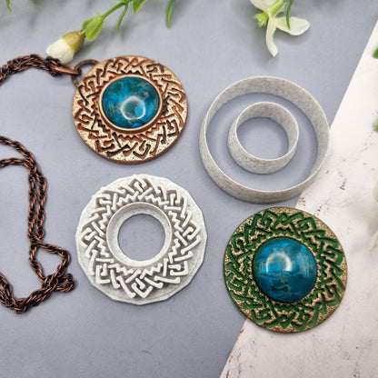 Polymer Clay Stamp #2, Celtic Stamp  SweetyBijou Tools   