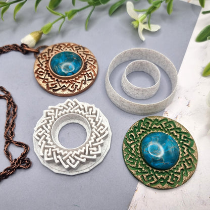 Polymer Clay Stamp #2, Celtic Stamp  SweetyBijou Tools   