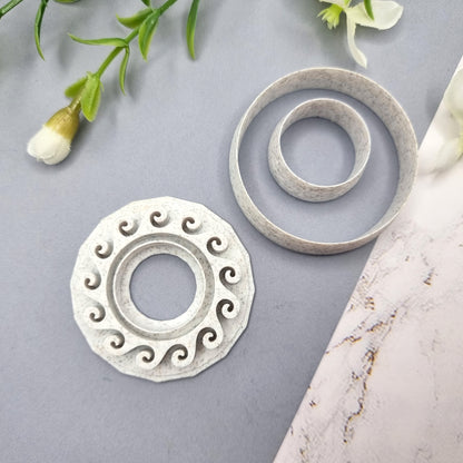 Polymer Clay Stamp #4, Waves  SweetyBijou Tools   