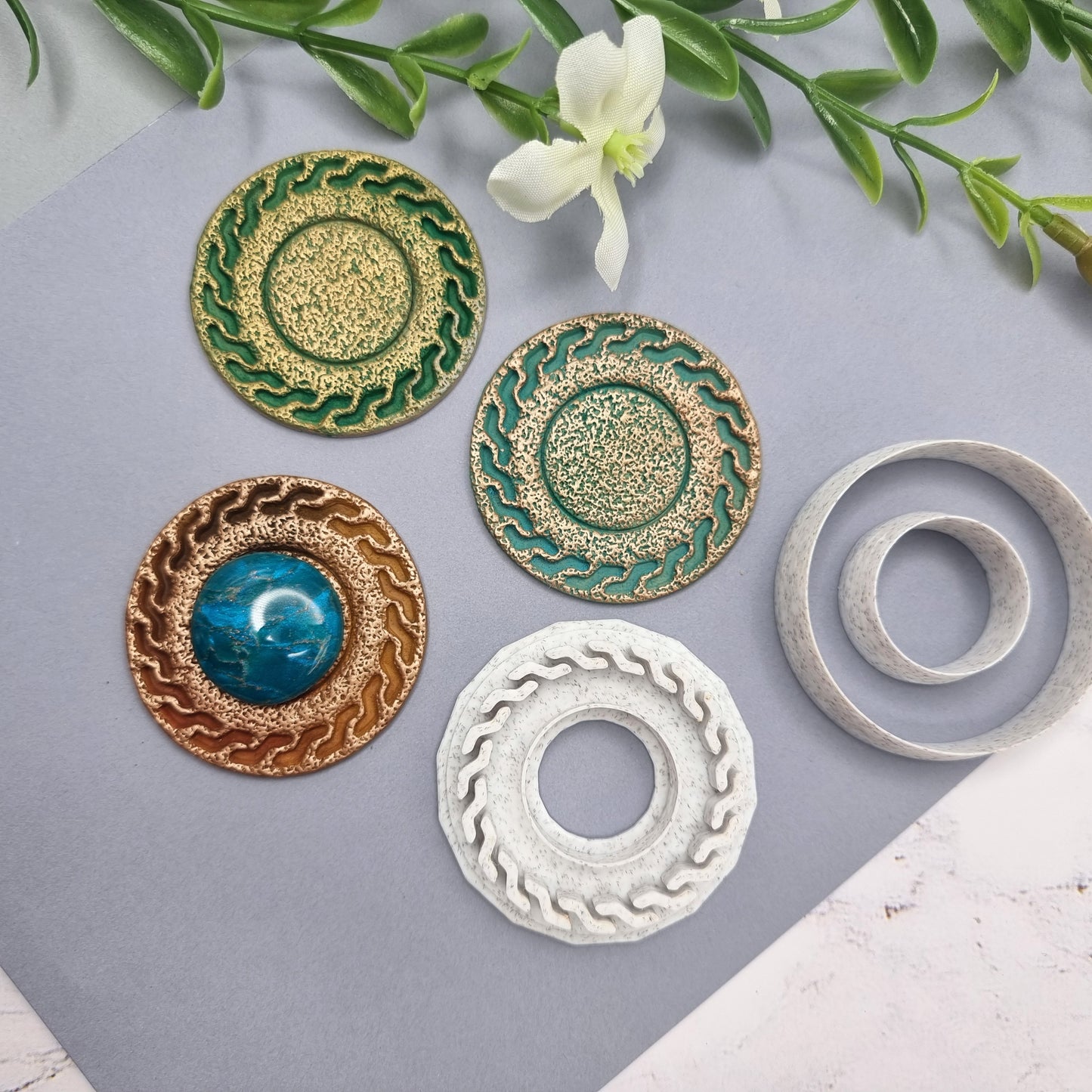 Polymer Clay Stamp #7, Greek Style Stamp  SweetyBijou Tools   