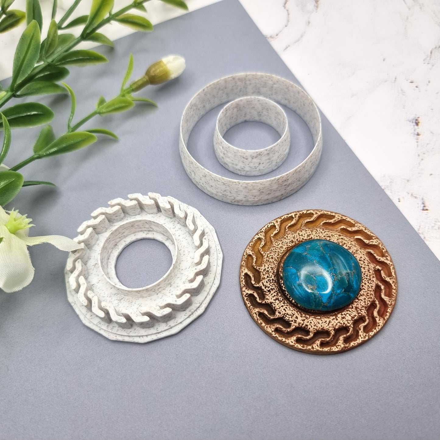 Polymer Clay Stamp #7, Greek Style Stamp  SweetyBijou Tools   