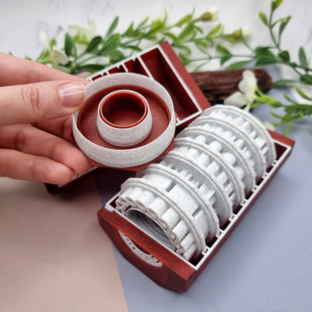 Set of 7 Stamps with 2 Cutters in Luxury Box - Collection ONE Stamp SweetyBijou Tools   