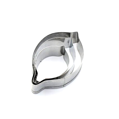 Set Of 3 Pcs Stainless Steel Jewelry Petal Shapes Cutters