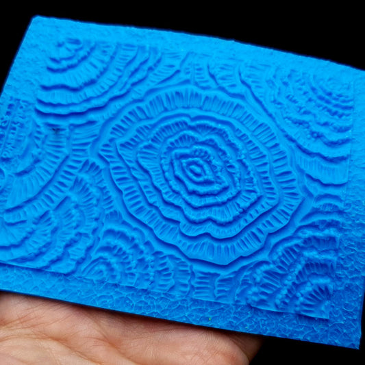 Silicone Texture - Stylized Peonies Flowers