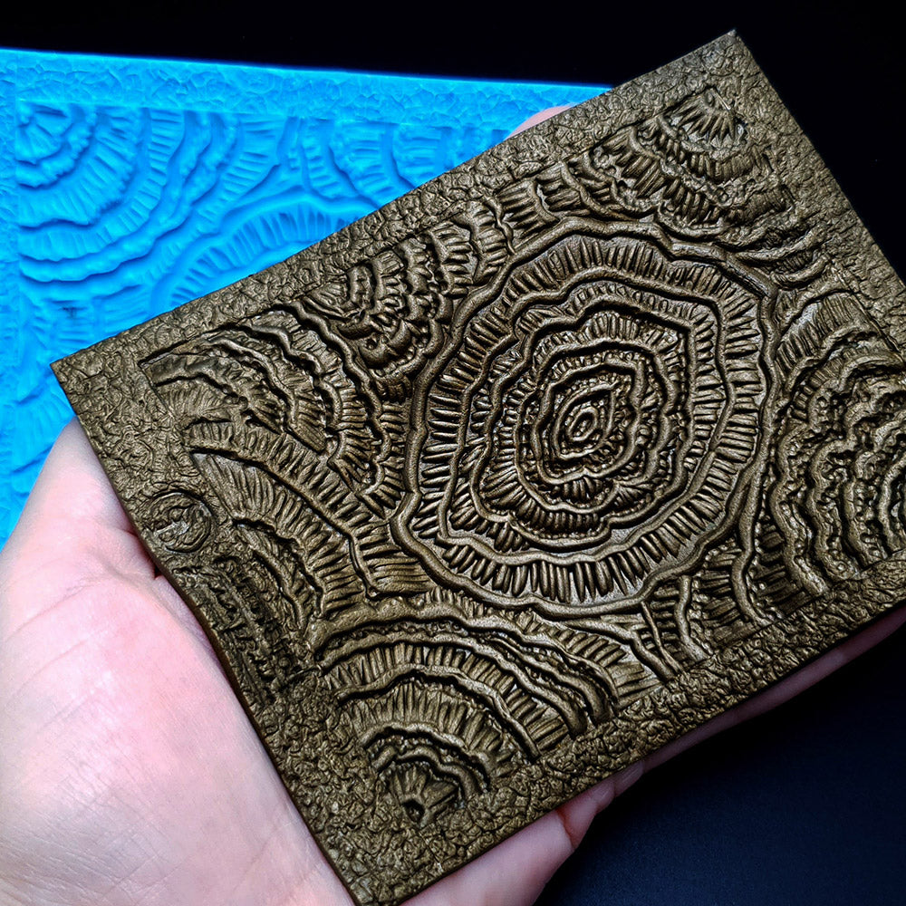 Silicone Texture - Stylized Peonies Flowers