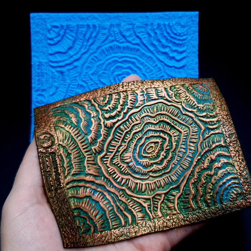 Silicone Texture - Stylized Peonies Flowers