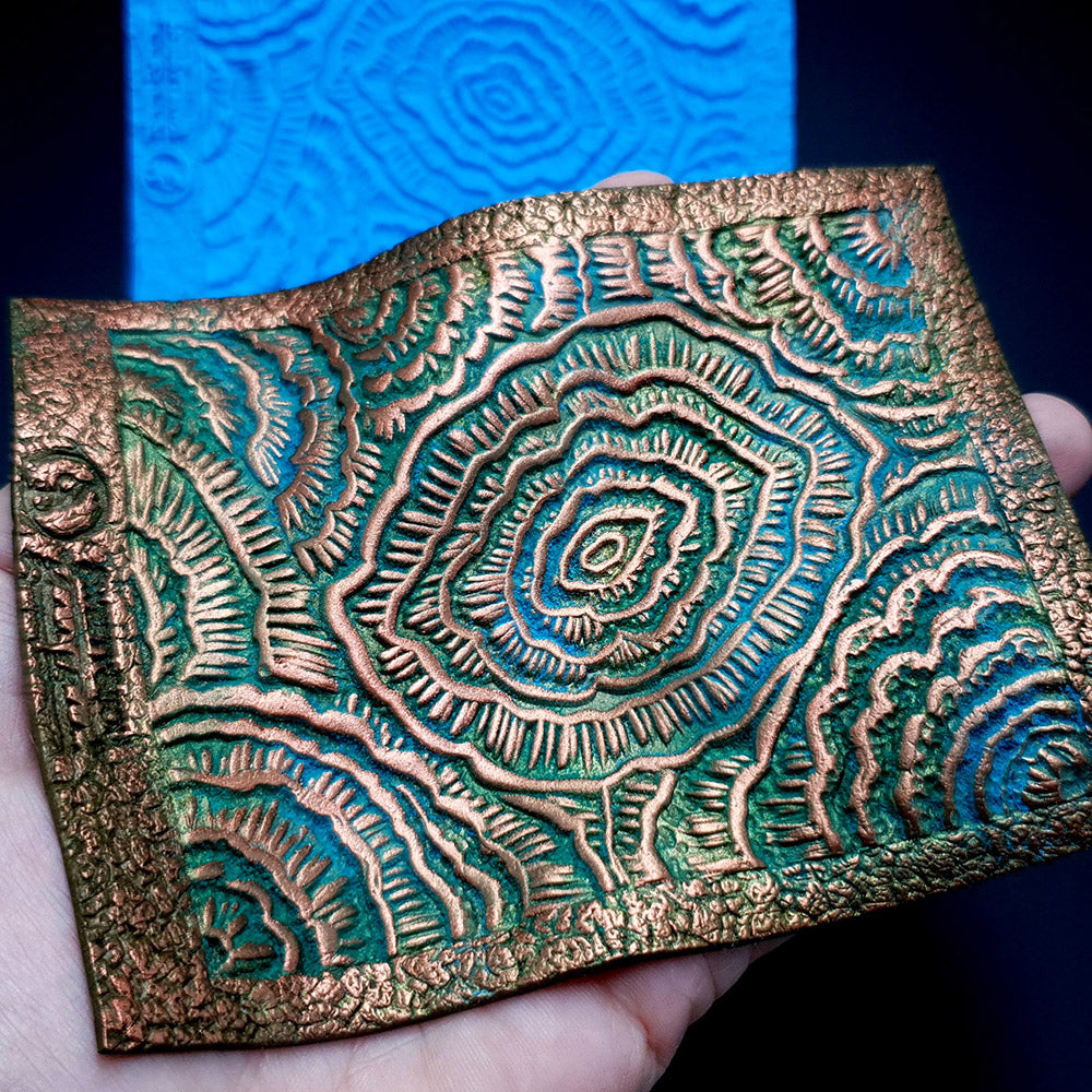 Silicone Texture - Stylized Peonies Flowers