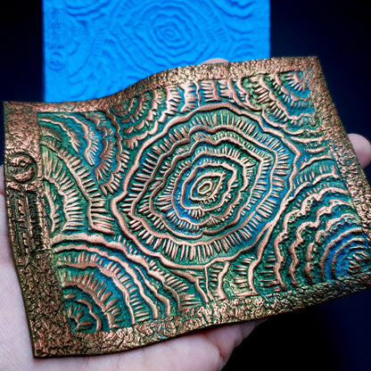 Silicone Texture - Stylized Peonies Flowers