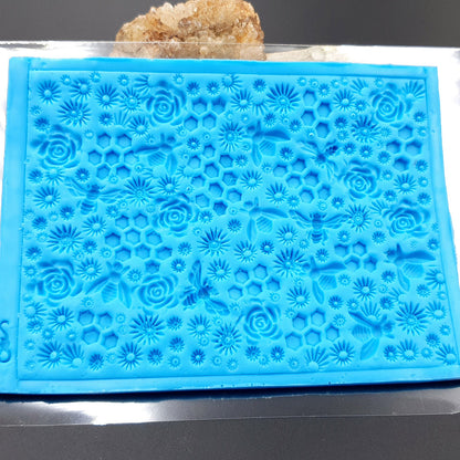 Silicone Texture - Bees Roses & Honey (Small), OUT