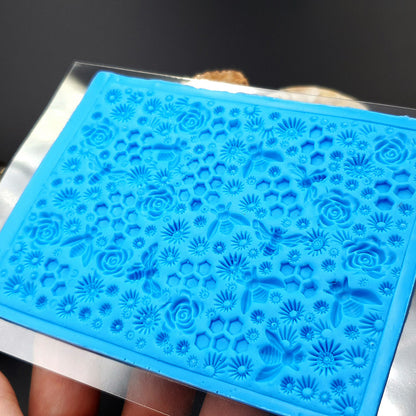 Silicone Texture - Bees Roses & Honey (Small), OUT