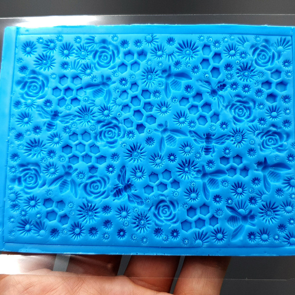 Silicone Texture - Bees Roses & Honey (Small), OUT