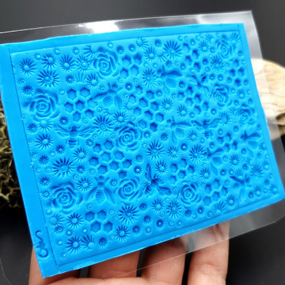 Silicone Texture - Bees Roses & Honey (Small), OUT
