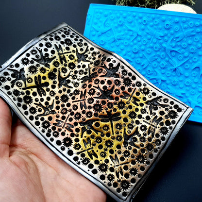 Silicone Texture - Birds & Dragonflies, IN