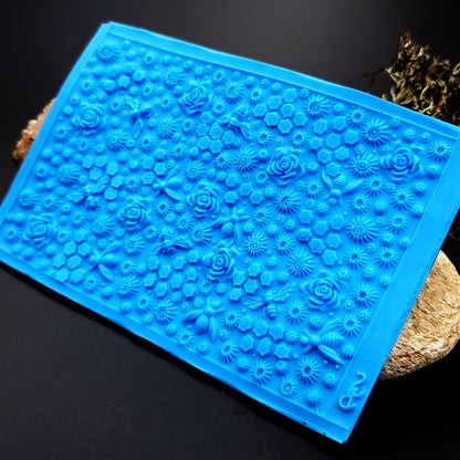 Silicone Texture - Bees, Roses & Honey, IN