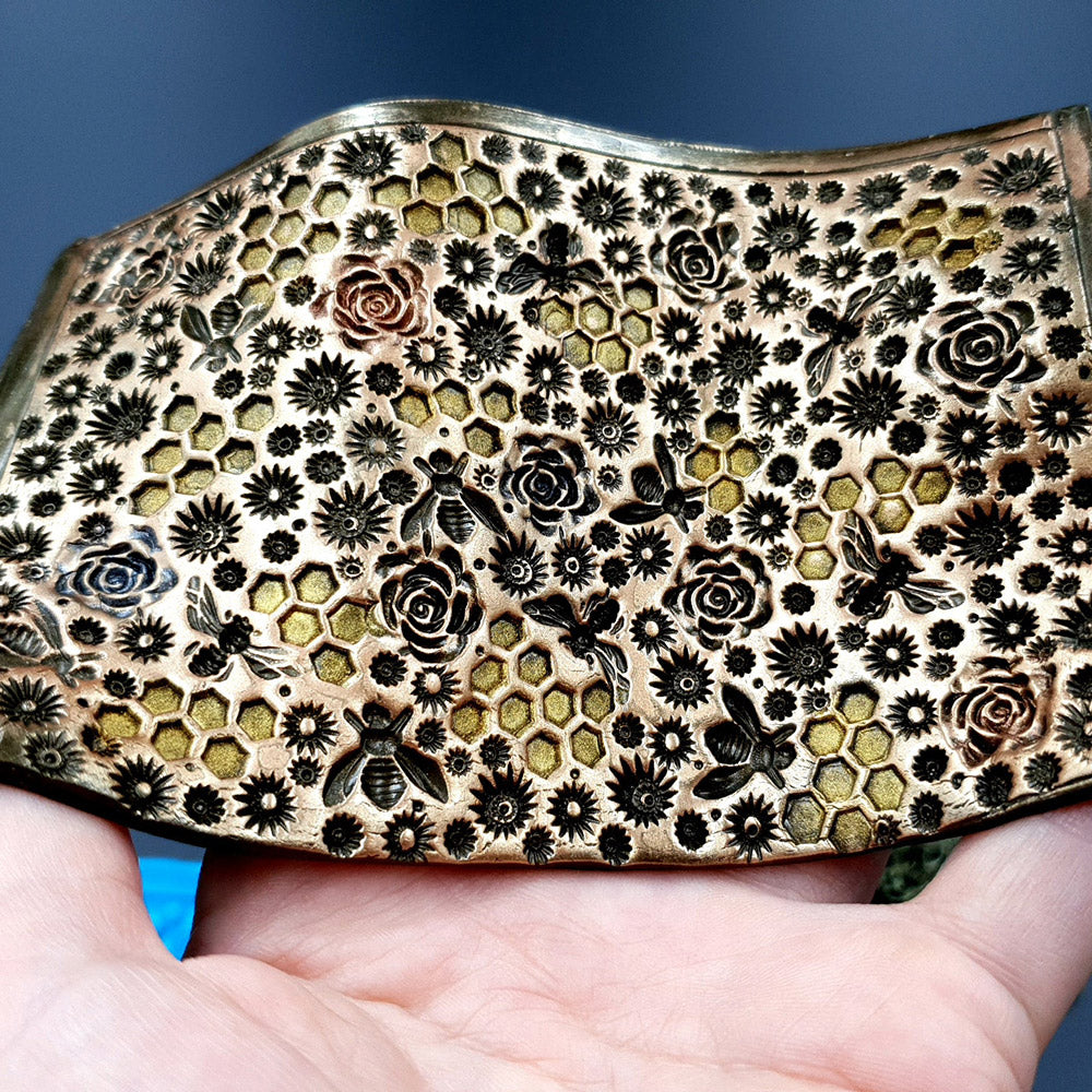 Silicone Texture - Bees, Roses & Honey, IN