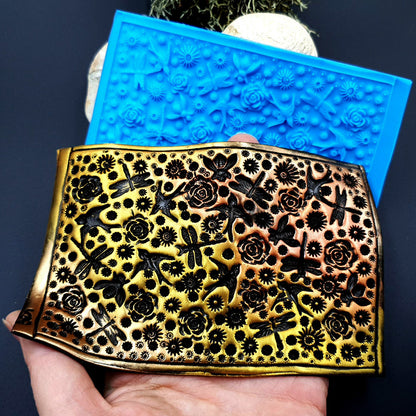 Silicone Texture - Birds, Dragonflies & Roses, IN