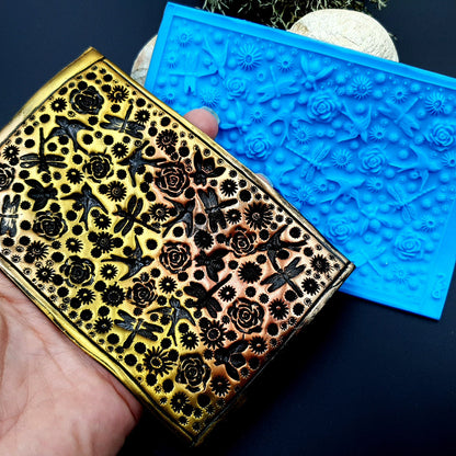Silicone Texture - Birds, Dragonflies & Roses, IN
