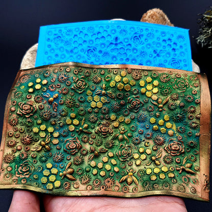 Silicone Texture - Bees, Roses & Honey, OUT