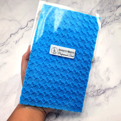 Silicone Texture - Deep Leather Patchwork