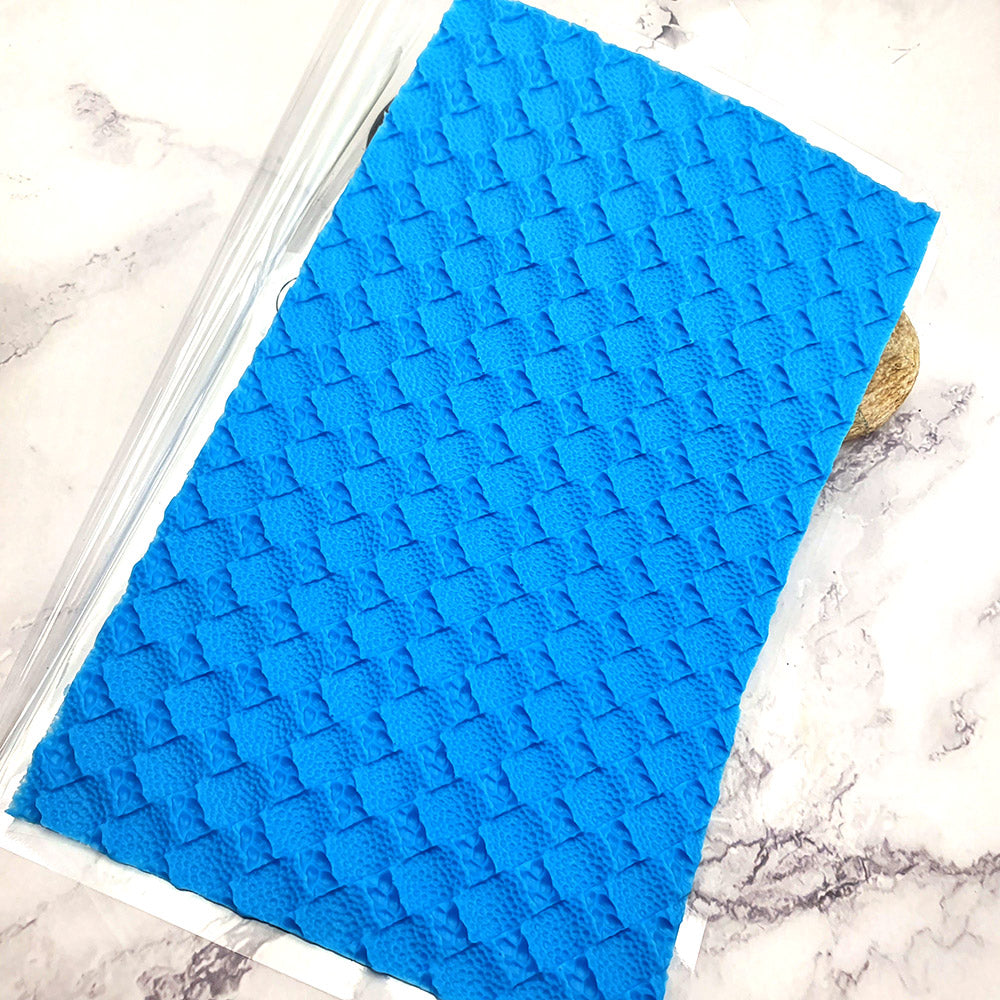 Silicone Texture - Deep Leather Patchwork