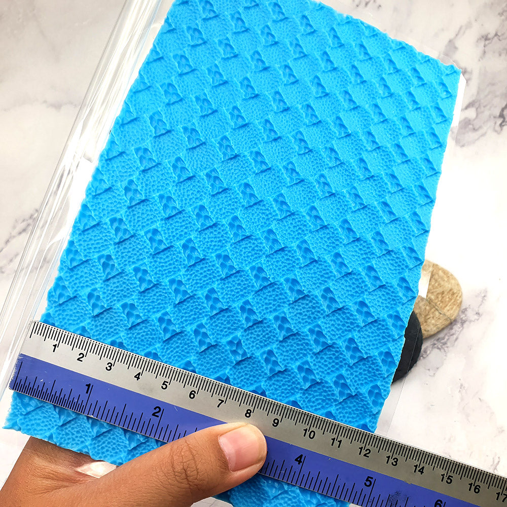 Silicone Texture - Deep Leather Patchwork