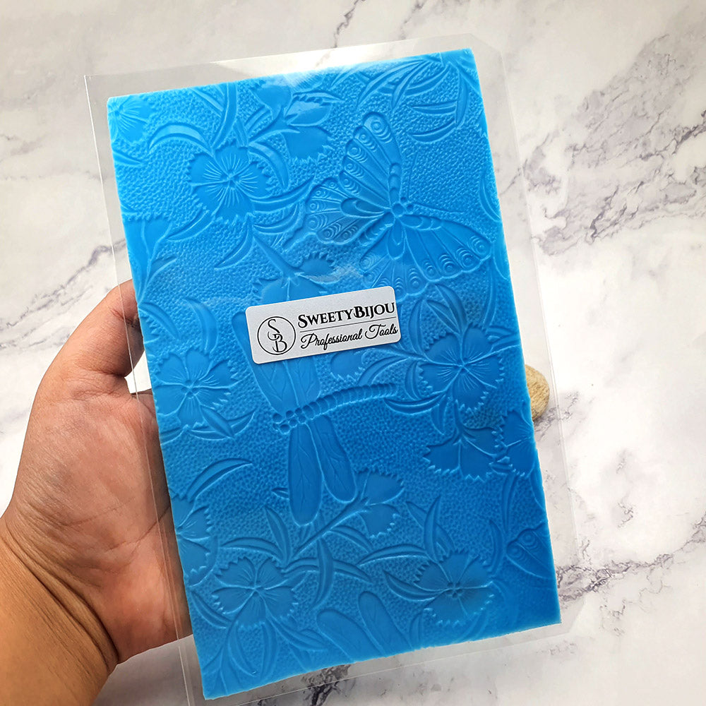 Silicone Texture - Dragonfly and Butterfly