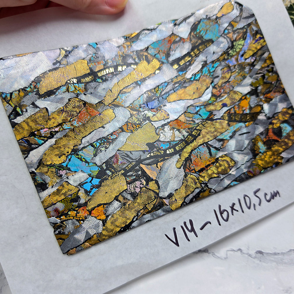 Raw polymer clay veneer sheet, Metallic Stone Fusion