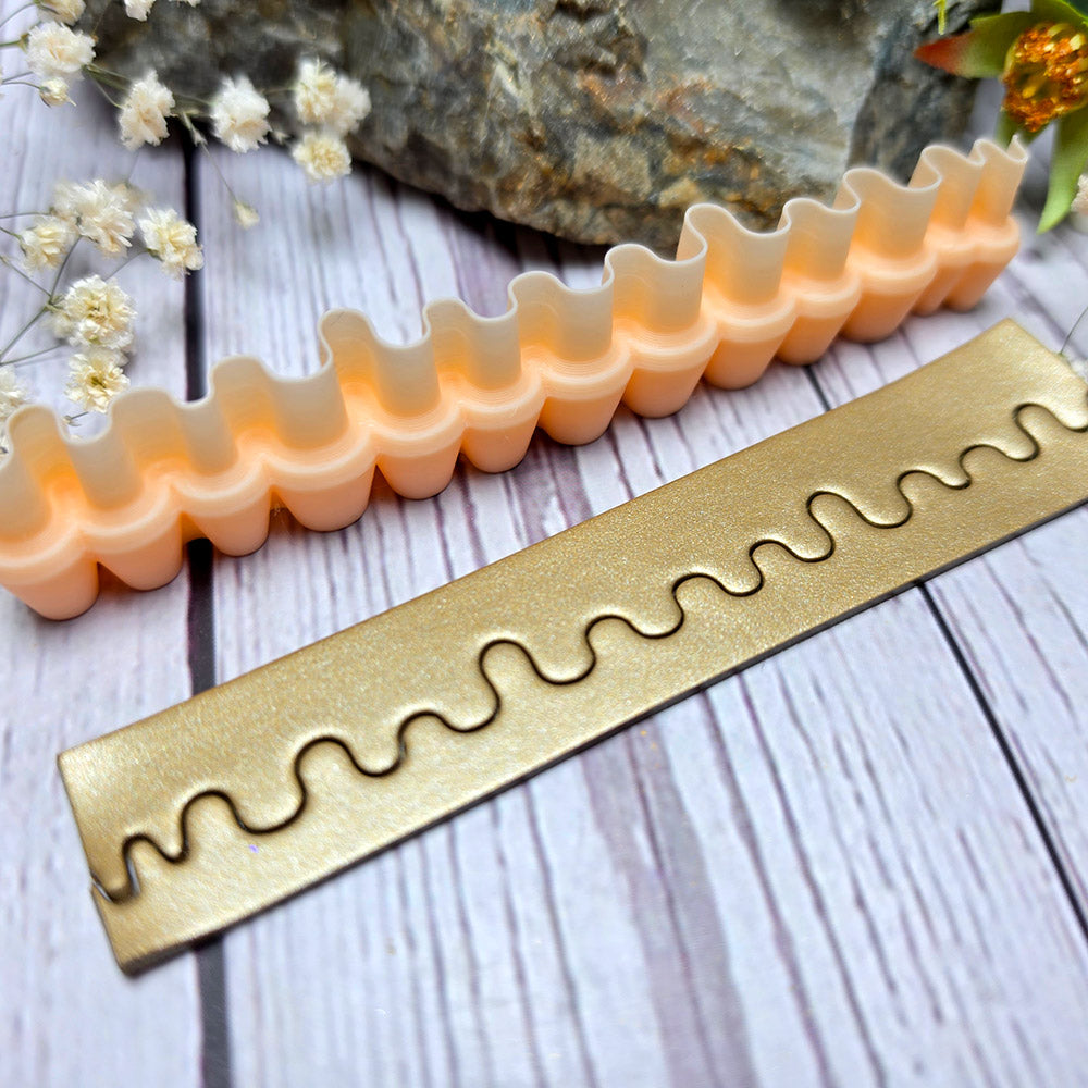 SweetyBijou Ripple Effect Medium art blade for polymer clay