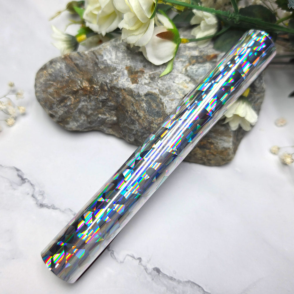 Holographic transfer foil roll, Rainbow Shards