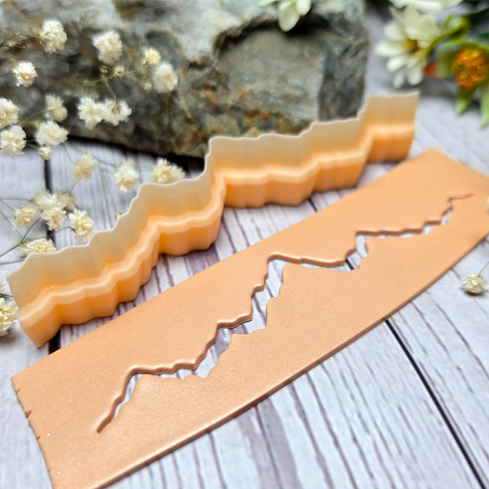 SweetyBijou Rocky Mountains art blade for polymer clay
