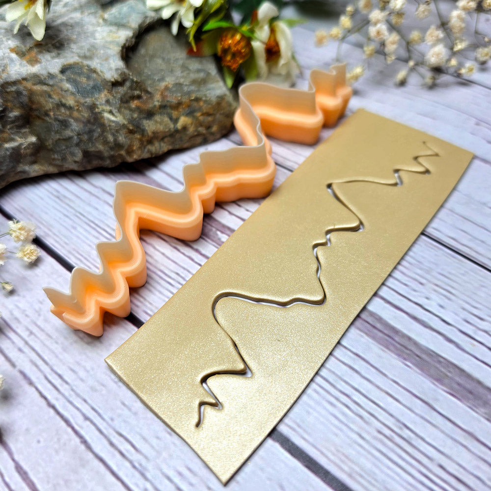 SweetyBijou Wild Peaks art blade for polymer clay