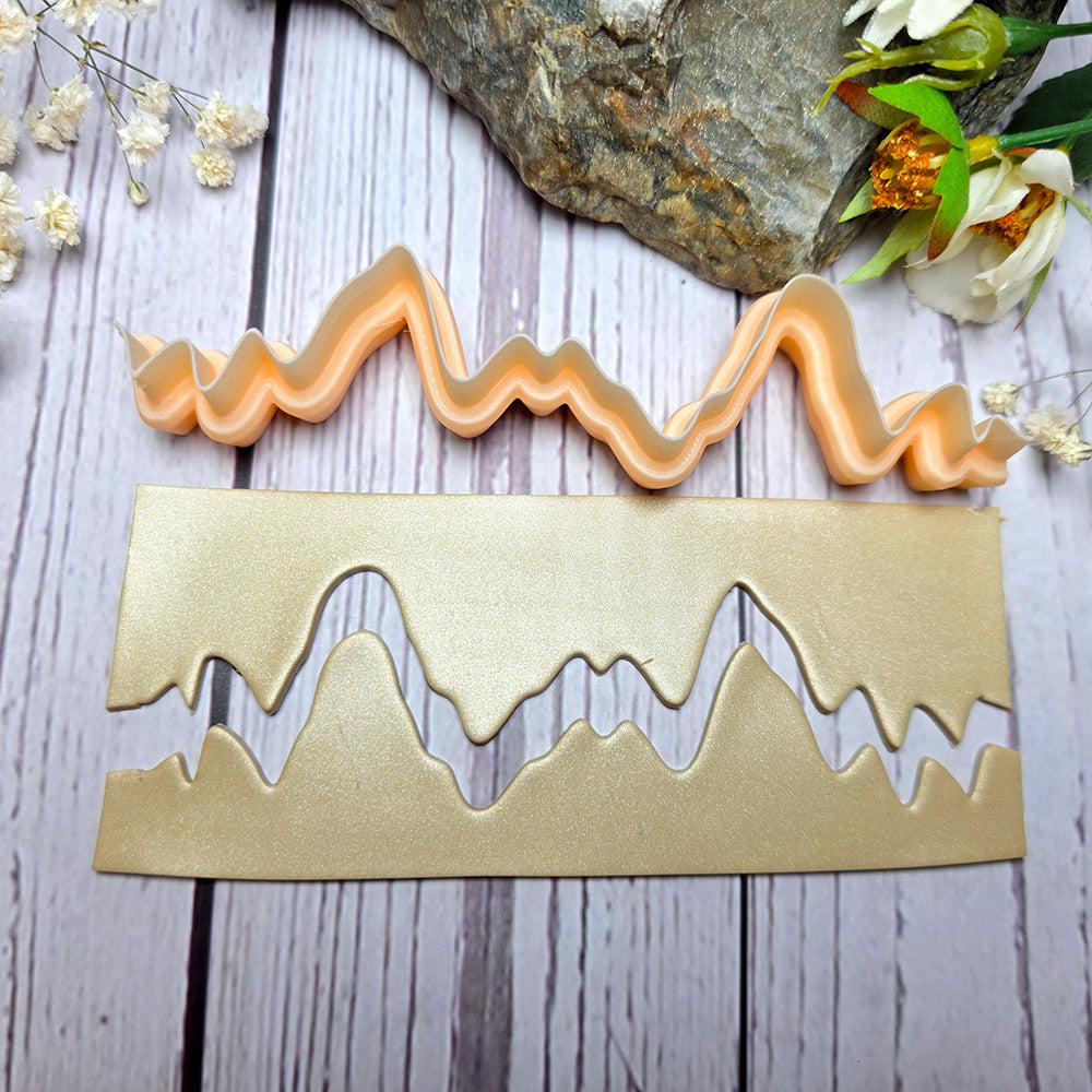 SweetyBijou Wild Peaks art blade for polymer clay