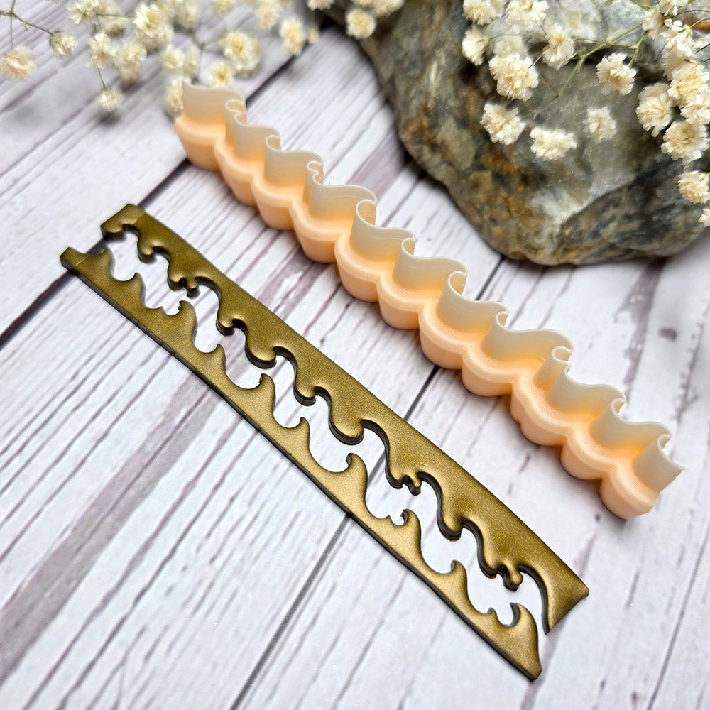 SweetyBijou Ocean Curls Small art blade for polymer clay