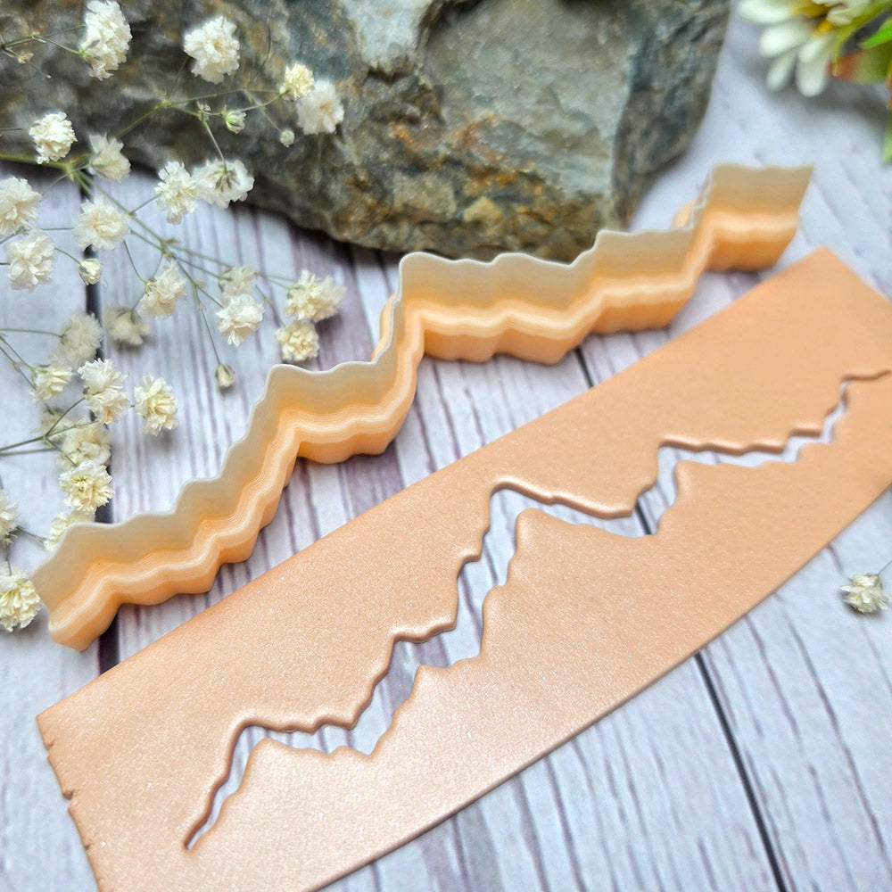 SweetyBijou Rocky Mountains art blade for polymer clay
