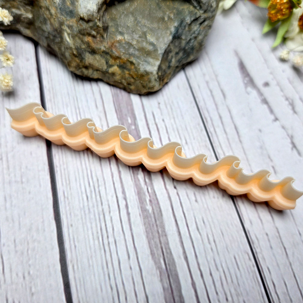 SweetyBijou Ocean Curls Small art blade for polymer clay