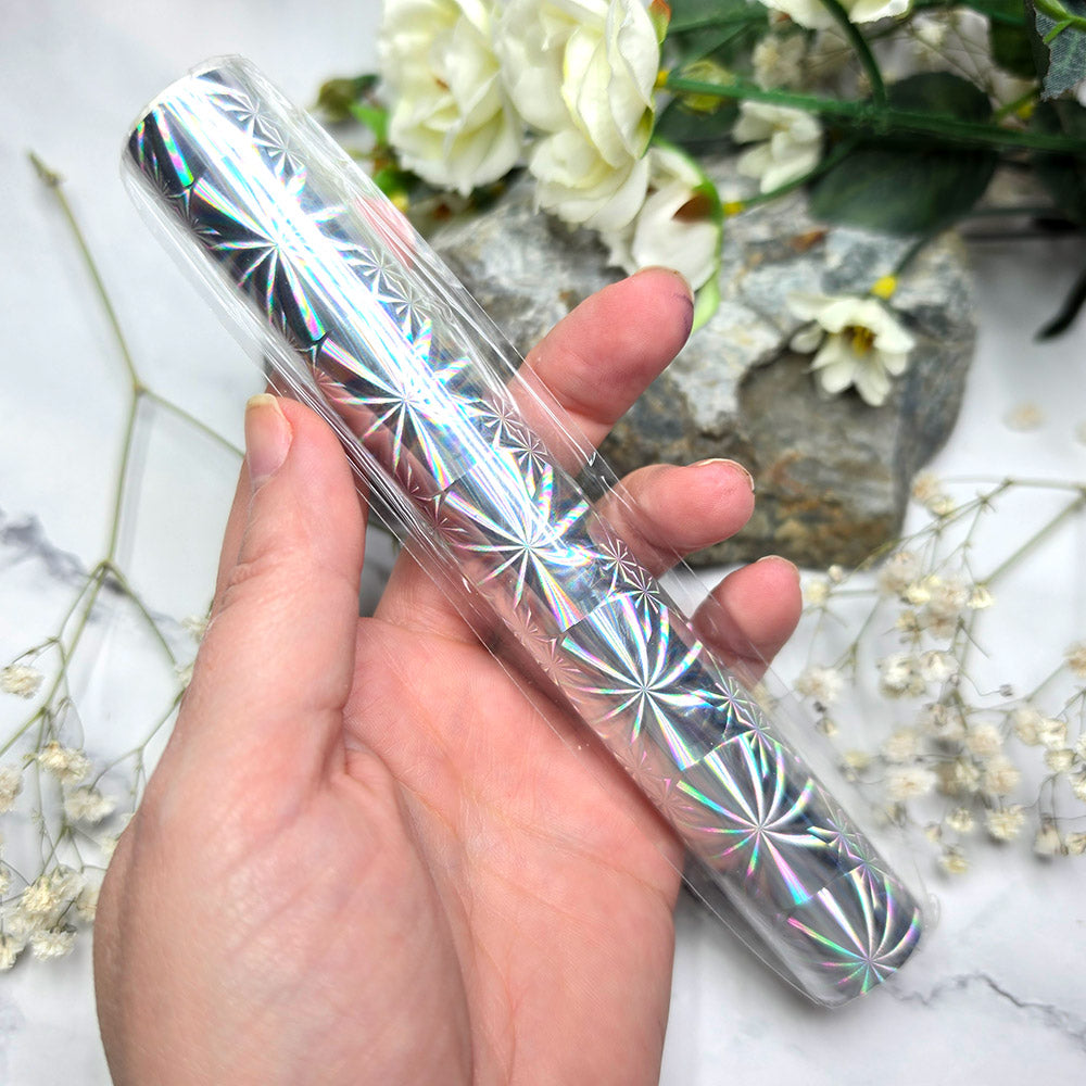 Holographic transfer foil roll, Crystal Starburst