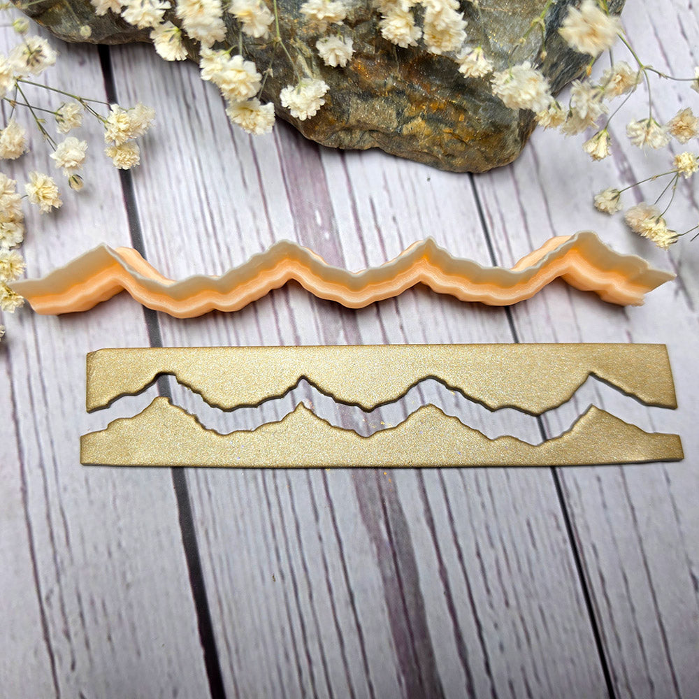 SweetyBijou Mountain Horizon art blade for polymer clay